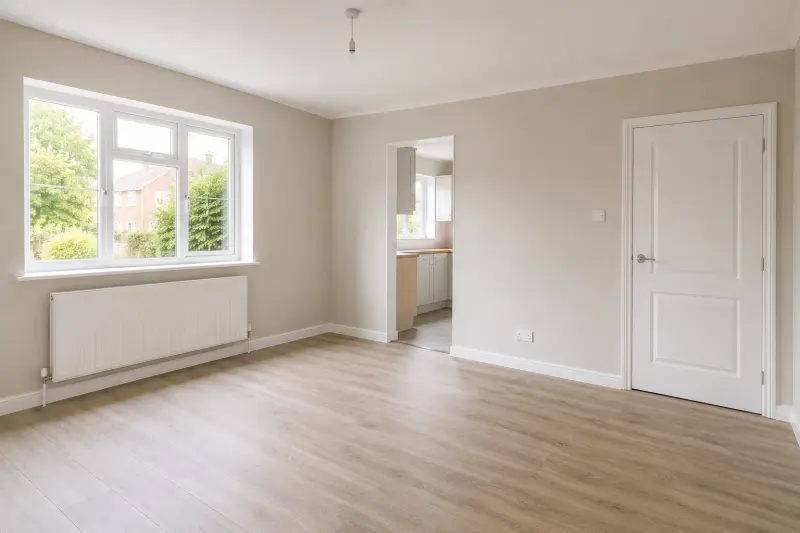 Empty rental property following professional property maintenance work in Abbots Langley.