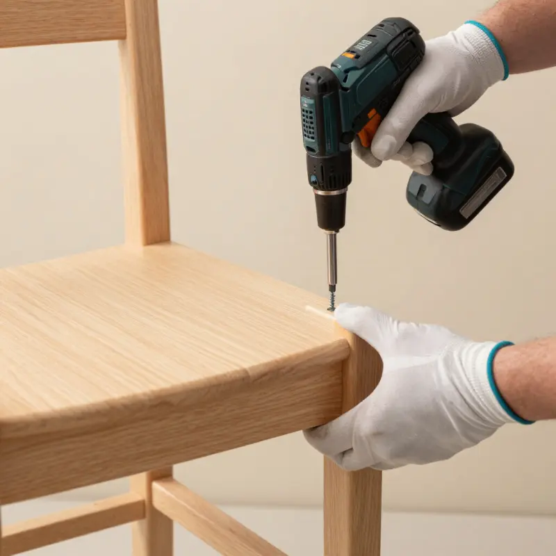 Handyman assembling a chair in Bricket Wood